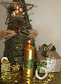 christmas table decoration, candles centerpieces, simple centerpiece ideas