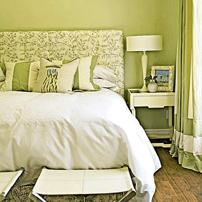 green colors modern bedroom decor fabrics bedding