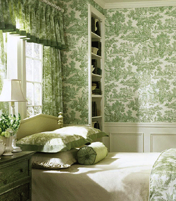 green colors walls bedroom decor nature wallpaper