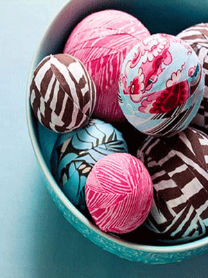 handmade crafts homemade decorations balls fabric centerpiece