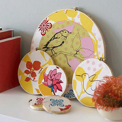 modern decorating fabrics round embroidery hoops crafts
