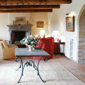 foyer decorating tuscan house homes fireplace table