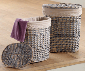 storage solutions ideas wicker baskets laundry basket