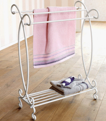 rack towels holder shelve accessory pink towel