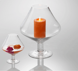 glass decorations glasses candle holders centerpiece ideas