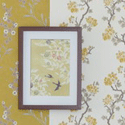 yellow room colors wall decoration flower design