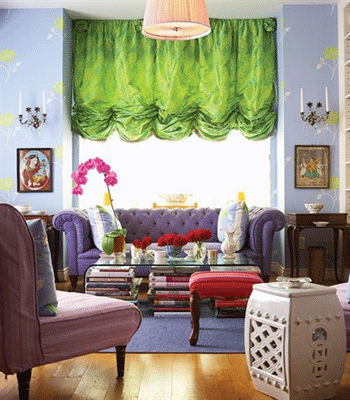 living room decorating ideas green window curtains