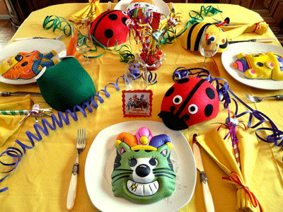 carnival masks toys birthday table decorating ideas