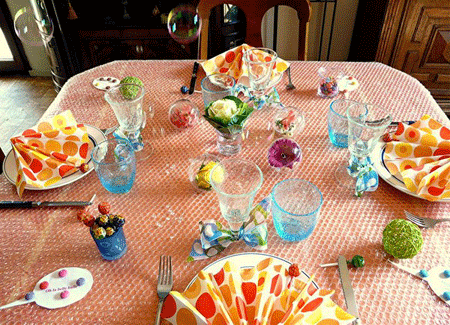 table decorating ideas kids party flowers candies