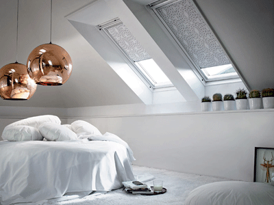 room decor attic loft ideas modern blinds