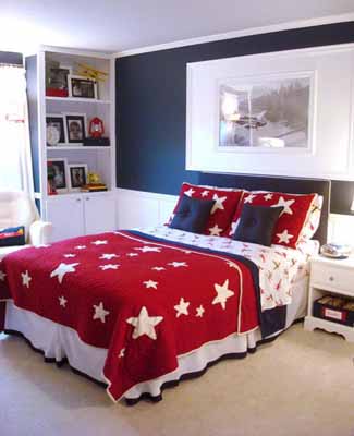 kids room decorating ideas patriotic decorating theme