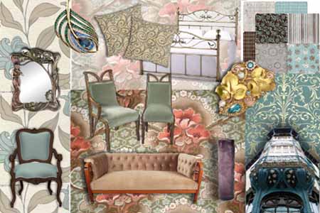 Art Nouveau Decorating Style, Beautiful Room Decor Ideas