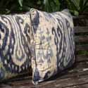 white blue fabric patterns ikat pattern