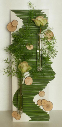 Unusual Flower Arrangements for Wall Decoration, Craft Ideas