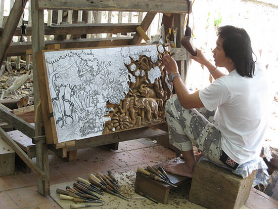 indonesian handicraft and furniture decoration for balinese decor style