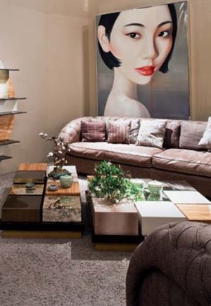 asian interior decorating, furniture and wall art