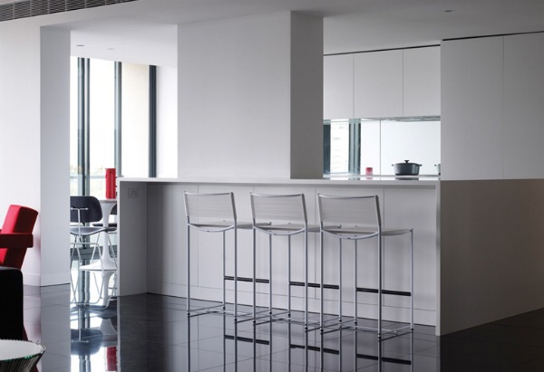 white furniture for modern kitchen design