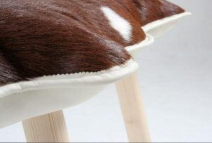 modern furniture cushions made of fur and leather