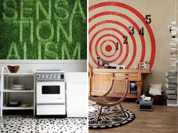 modern wallpaper patterns with letters and target image