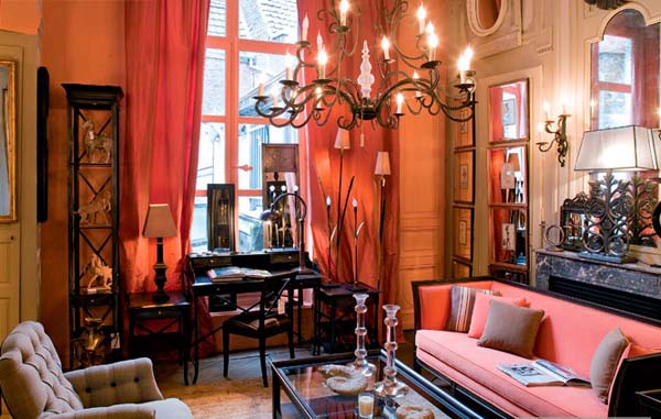 pink and orange fabrics for interior decorating