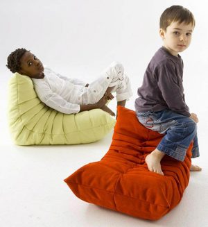 green and red chairs for kids rooms, designer furniture for children