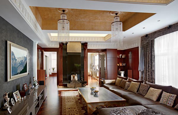living room design with ethnic interior decorating ideas