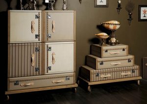 vintage furniture that look like old suitcases