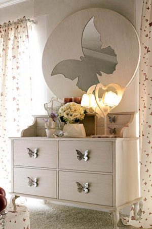 butterfly mirror for girls bedroom decorating