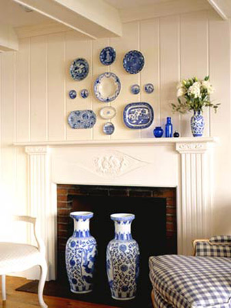 Decorative Plates Collage Beautiful Wall  Decorating  Ideas 