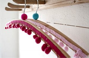 crafts and cheap decorations, closet hangers