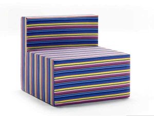 bright striped chair upholstery fabric