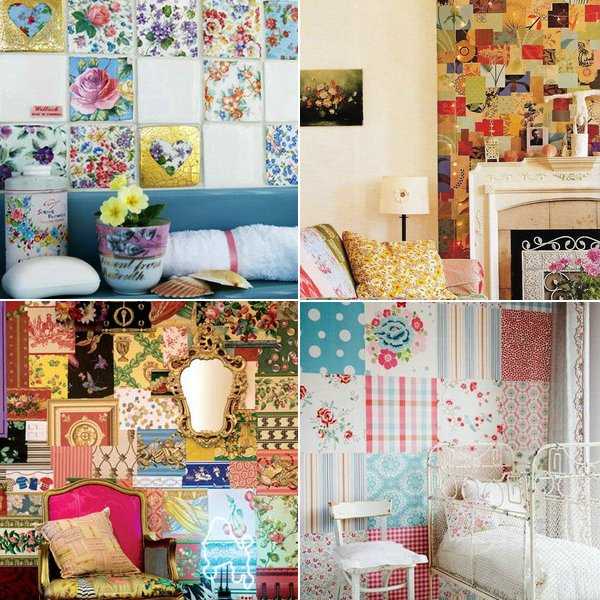 patchwork decoration patterns for empty walls