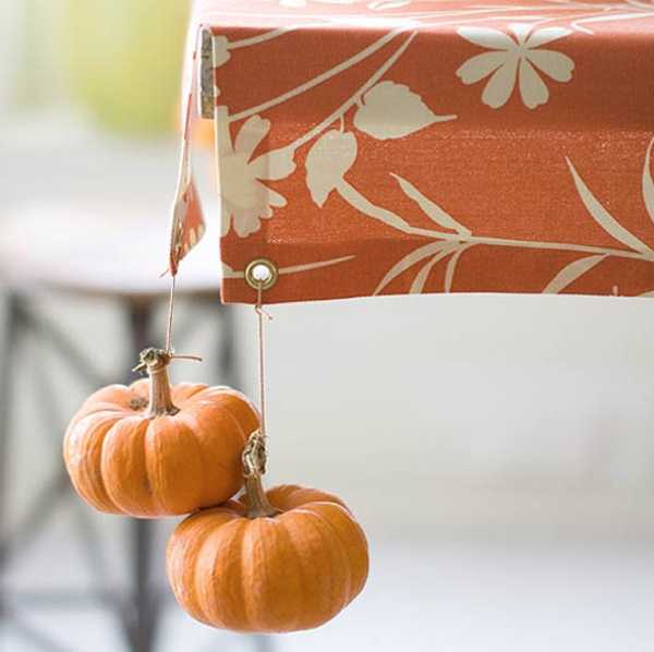 paper mache pumpkins for table decoration