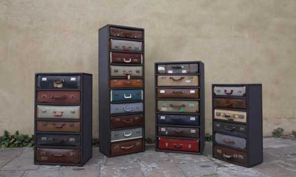 storage furniture in vintage style