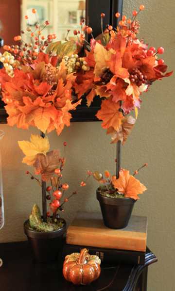 Creative Fall Crafts, Autumn Leaves Tree for Thanksgiving Decorating