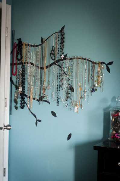 tree branches jewelry organizer