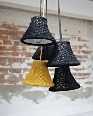 knitted lamp shades