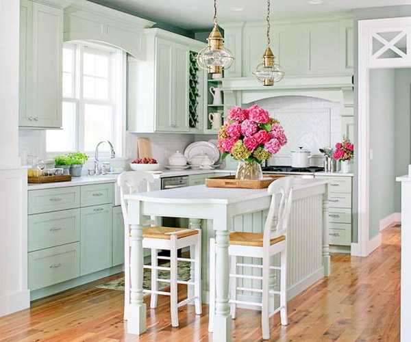 blue and white kitchen decorating ideas in vintage style