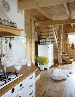 country home decorations and kitchen design with white cabinets and wooden hood