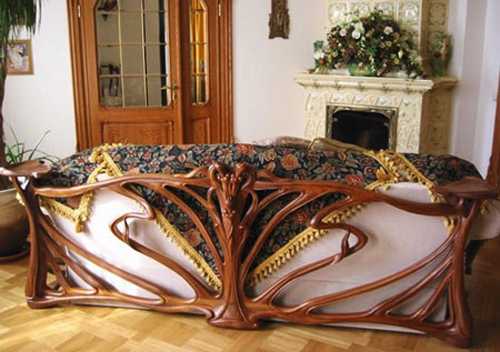 carved wood living room sofa frame