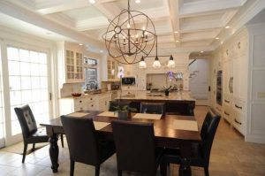 dining room with wood furniture