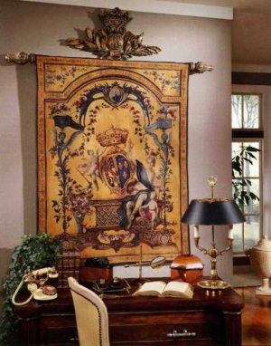 Picture of Modern Interior Decorating with Tapestry Wall Hangings Bringing Texture ...