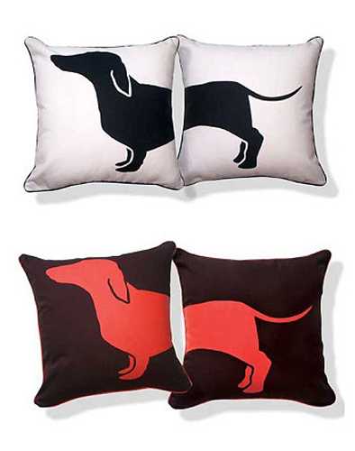 black and white or colorful pillows