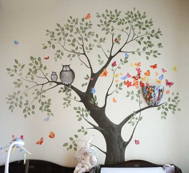 24 Modern Interior Decorating Ideas Incorporating Tree Wall Art