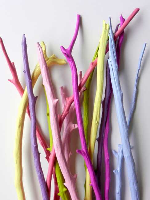 colorful twigs, cheap home decorations