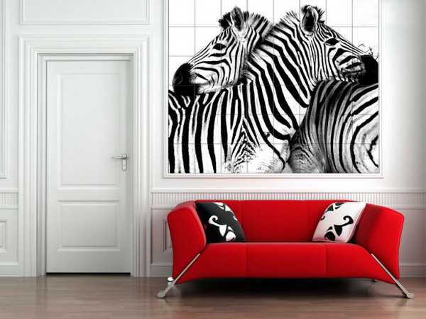 wall art, zebra print