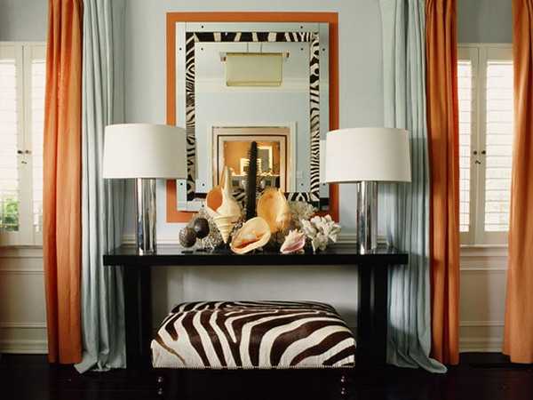 zebra decor for living room