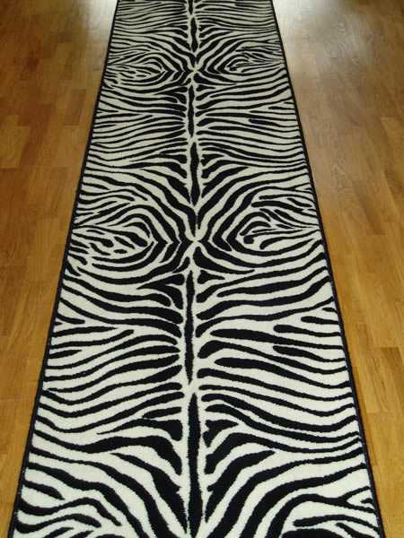 floor rug, zebra runner