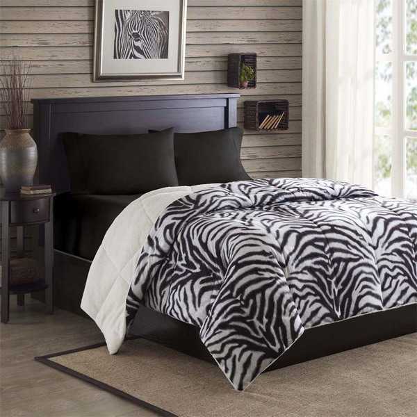 Zebra Prints and Decoration Patterns Personalizing Modern Bedroom Decor