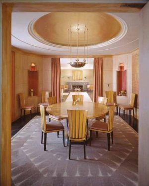 art deco furniture and lighting for dining room decorating